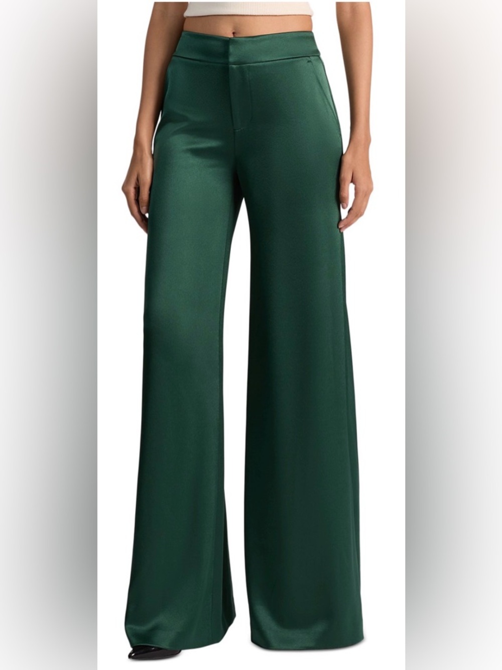 Alice + Olivia Nessi Wide-Leg Trousers. Top available for sale in size 10 & 12. - Picture 5 of 14